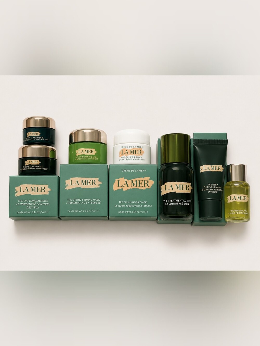 7 PC La Mer Skincare Set Bundle